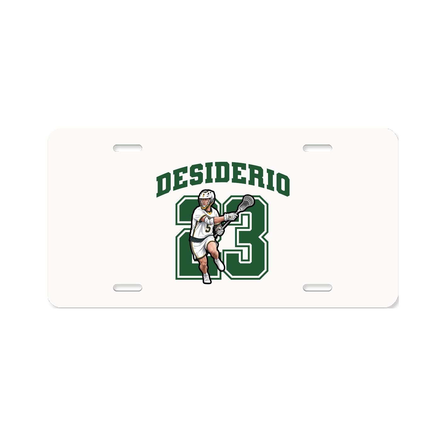 License Plate — Number in Classic
