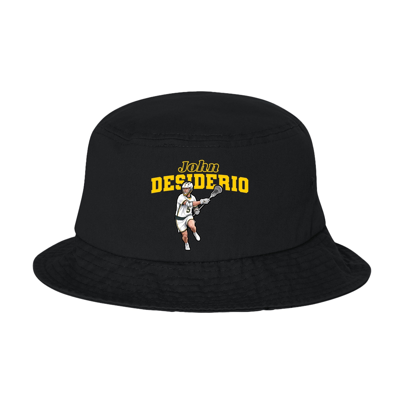 Bucket Cap — Name Arch in Black