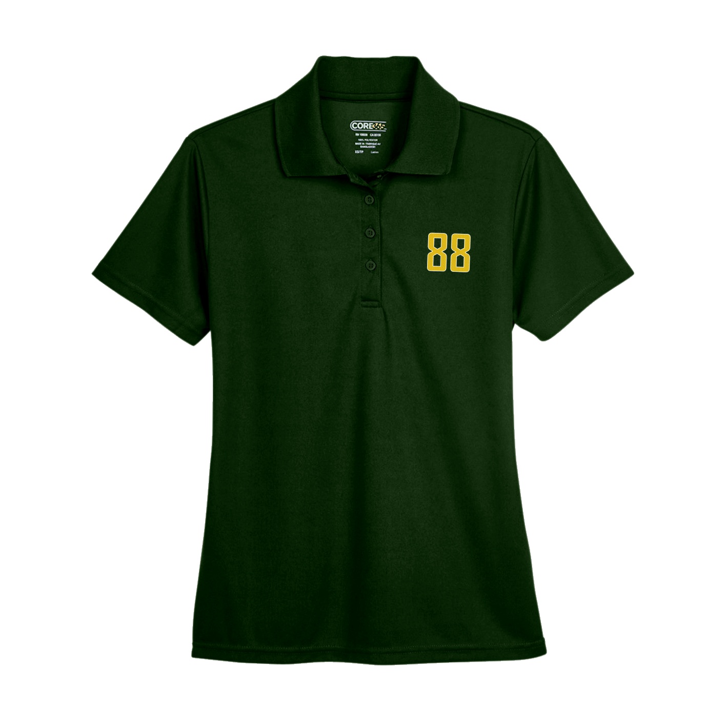 Womens Performance Polo — Front Shirsy in Green