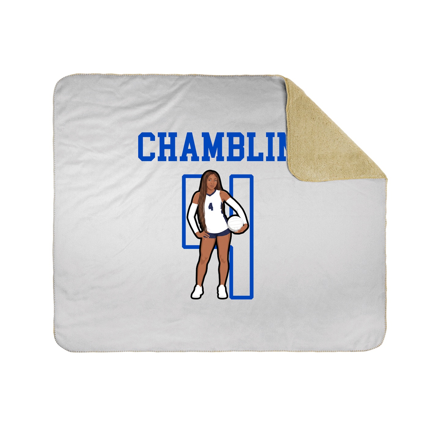 Throw Blanket — Shirsey in White