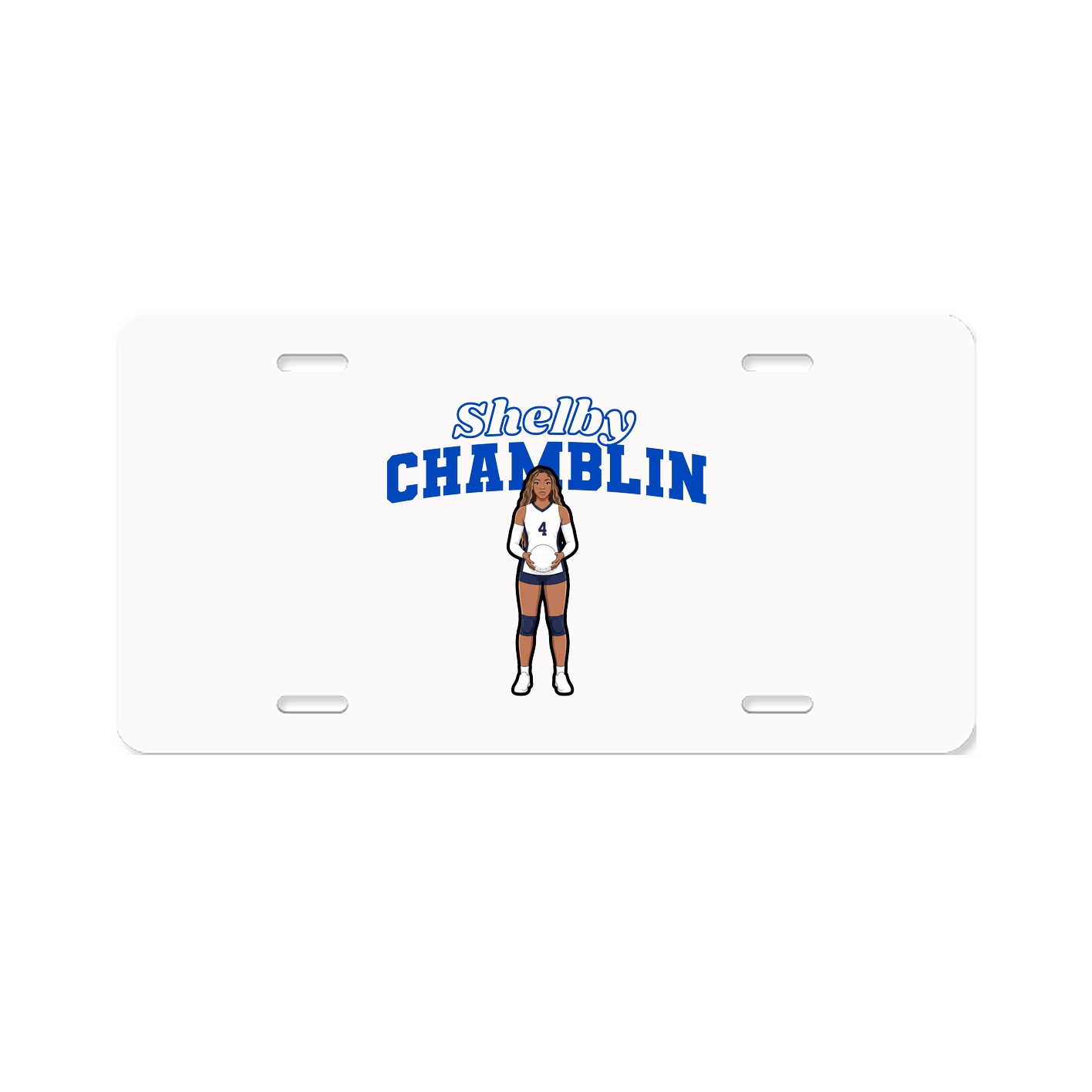 License Plate — Name Arch in Classic