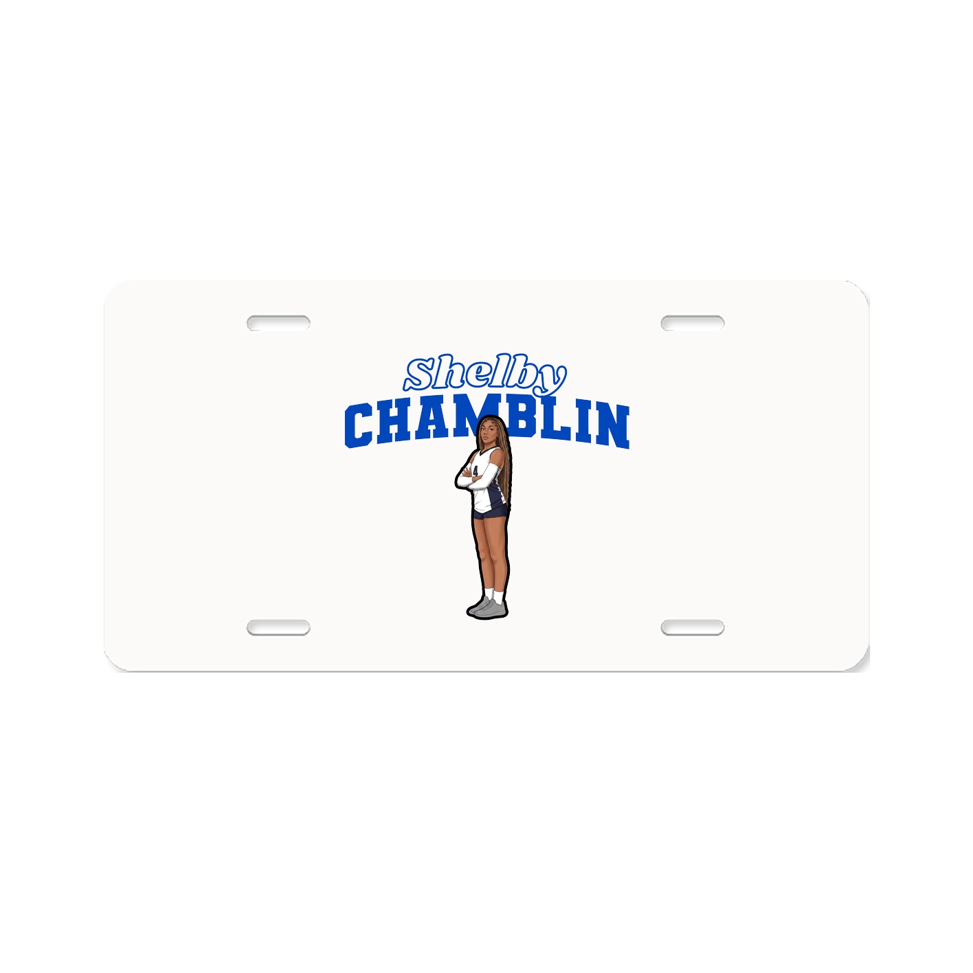 License Plate — Name Arch in Classic