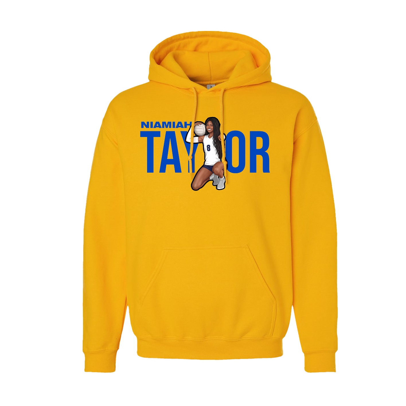 Hoodie — Player Name in Gold