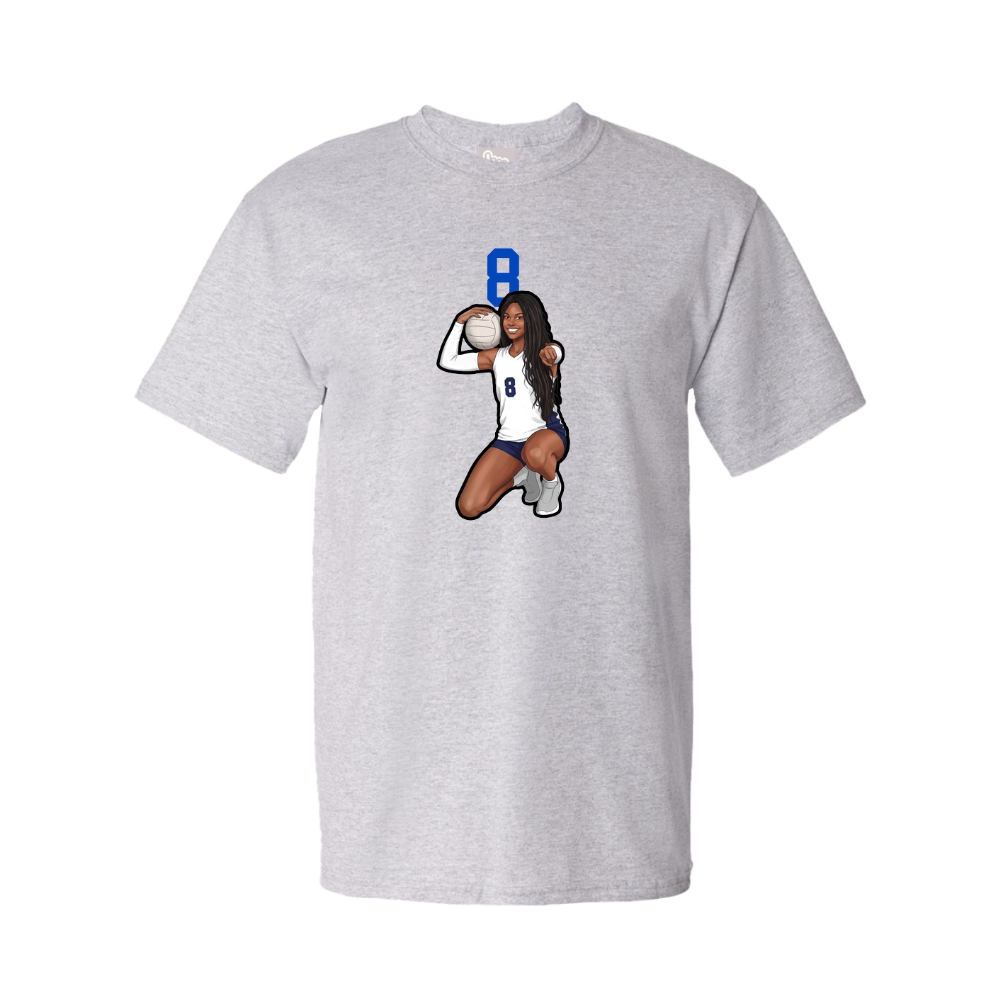 Tee — Number Top in Grey