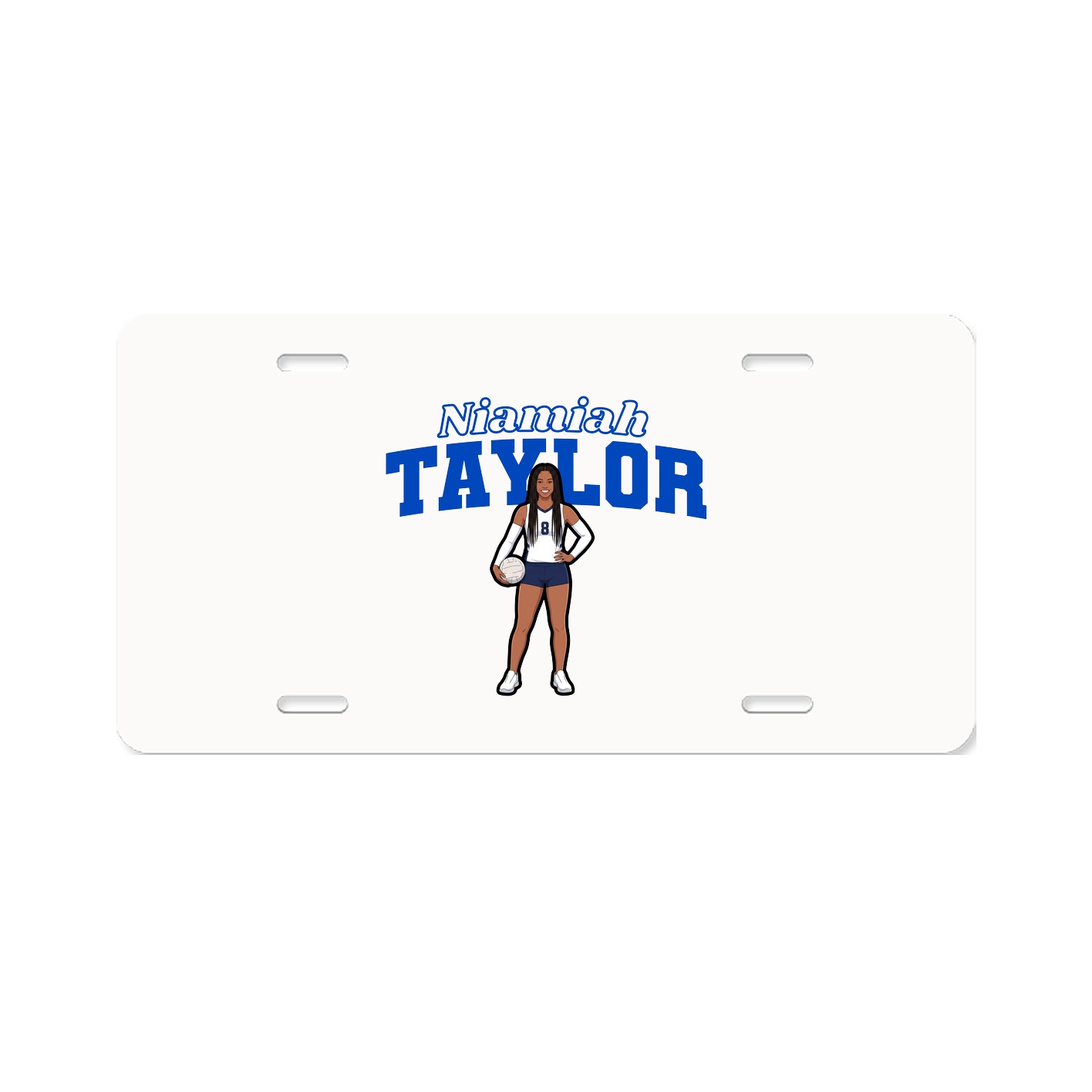 License Plate — Name Arch in Classic
