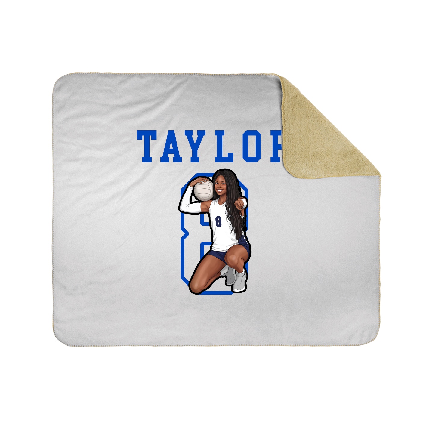 Throw Blanket — Shirsey in White