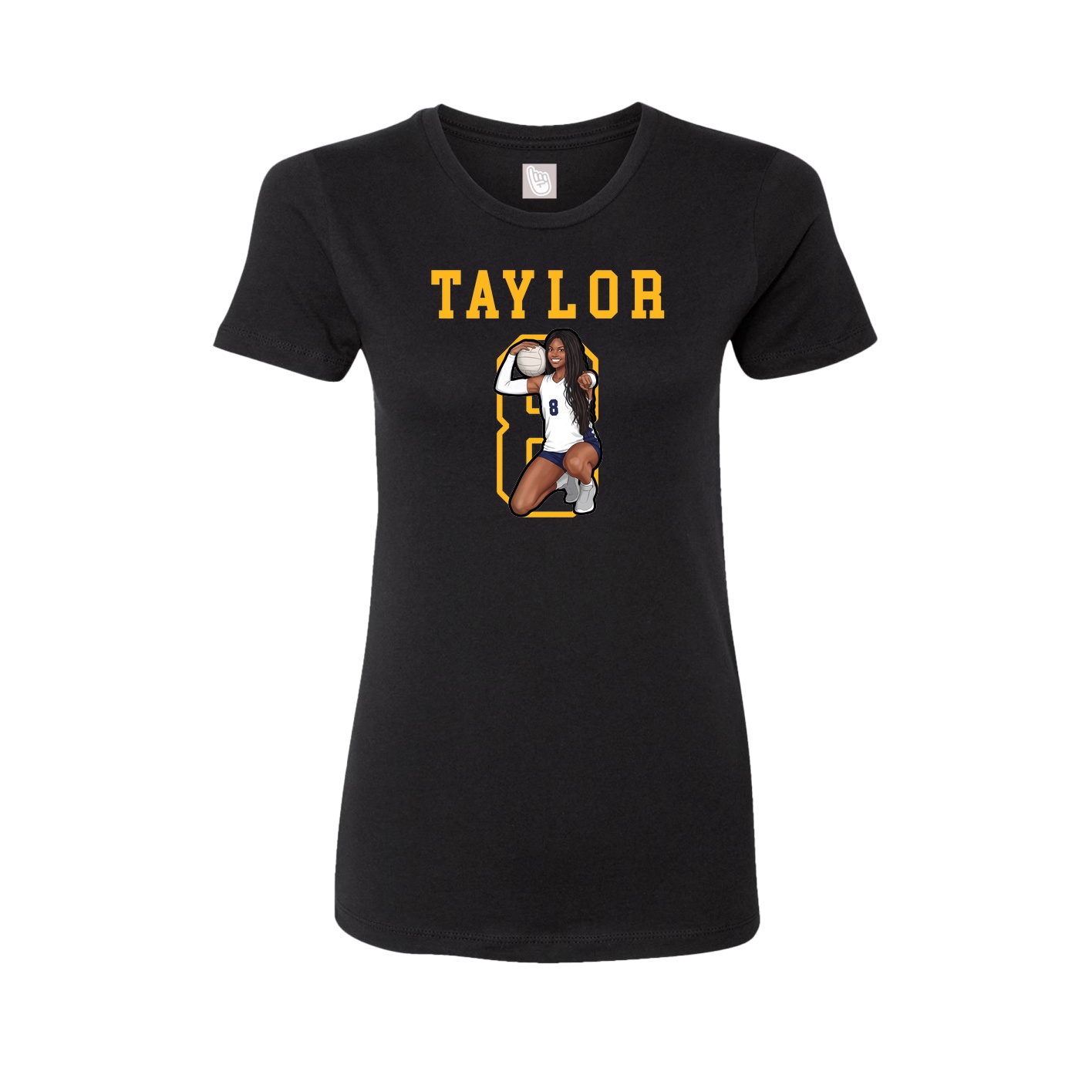 Fitted Women's Tee — Shirsey in Black
