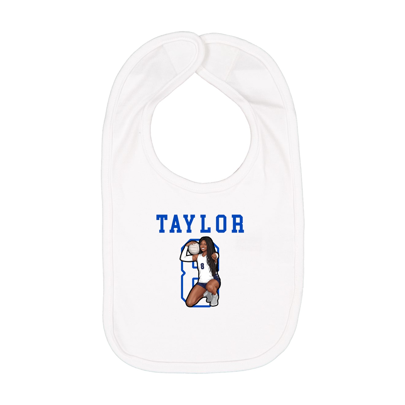Infant Bib — Shirsey in White