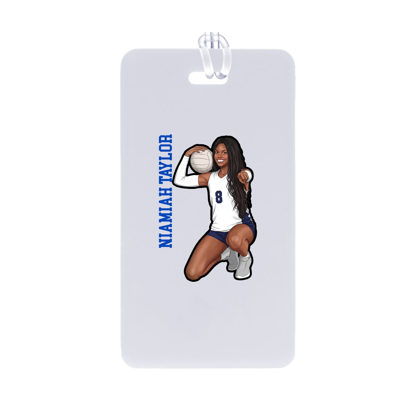 Bag Tag — Name Vertical in Classic