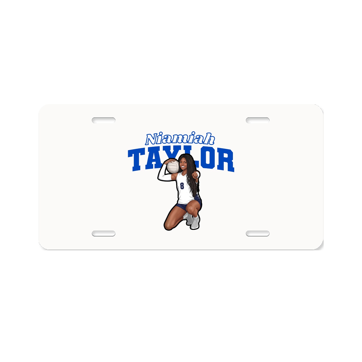 License Plate — Name Arch in Classic