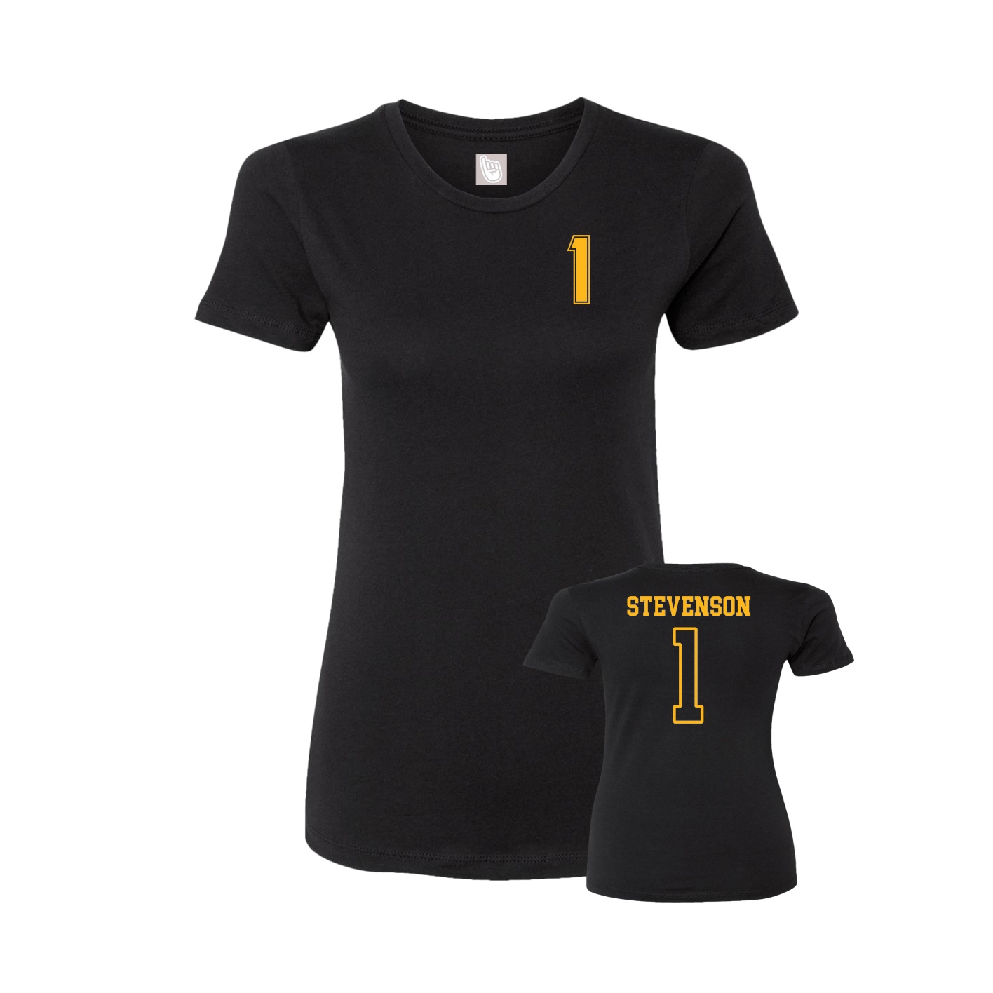 Womens Tee — Chest Back in Black