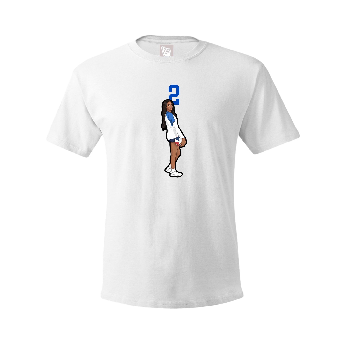 Tee — Number Top in White