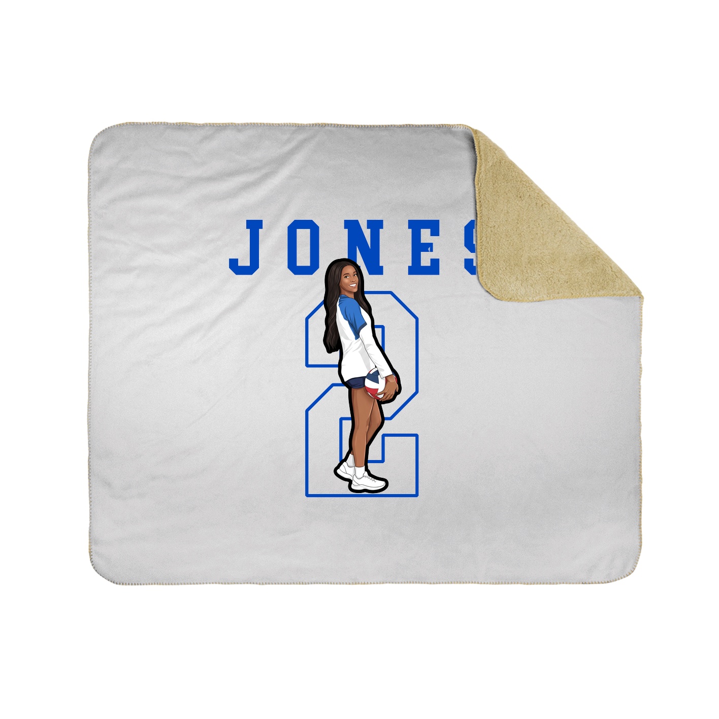 Throw Blanket — Shirsey in White