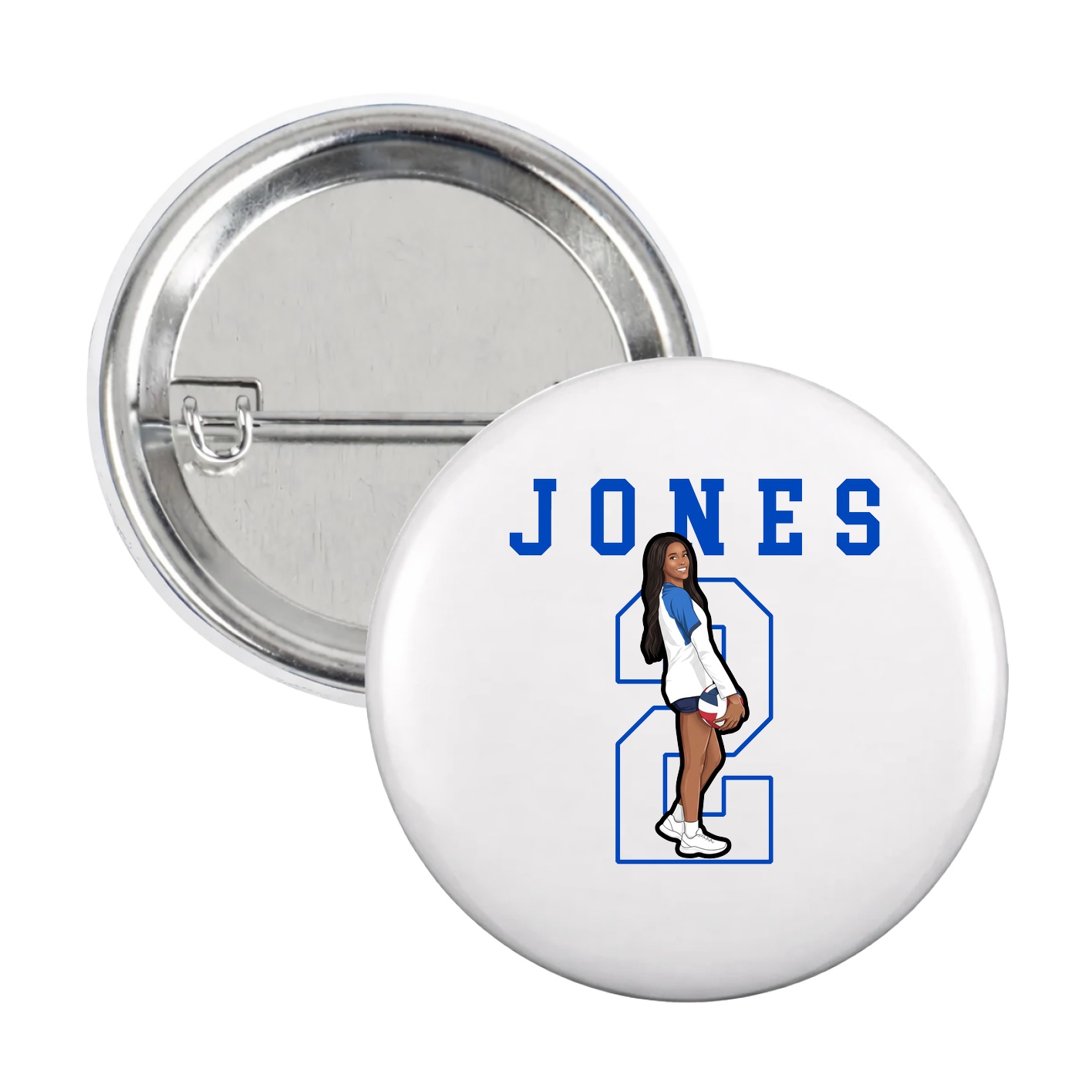 Game Day Button — Shirsey in White