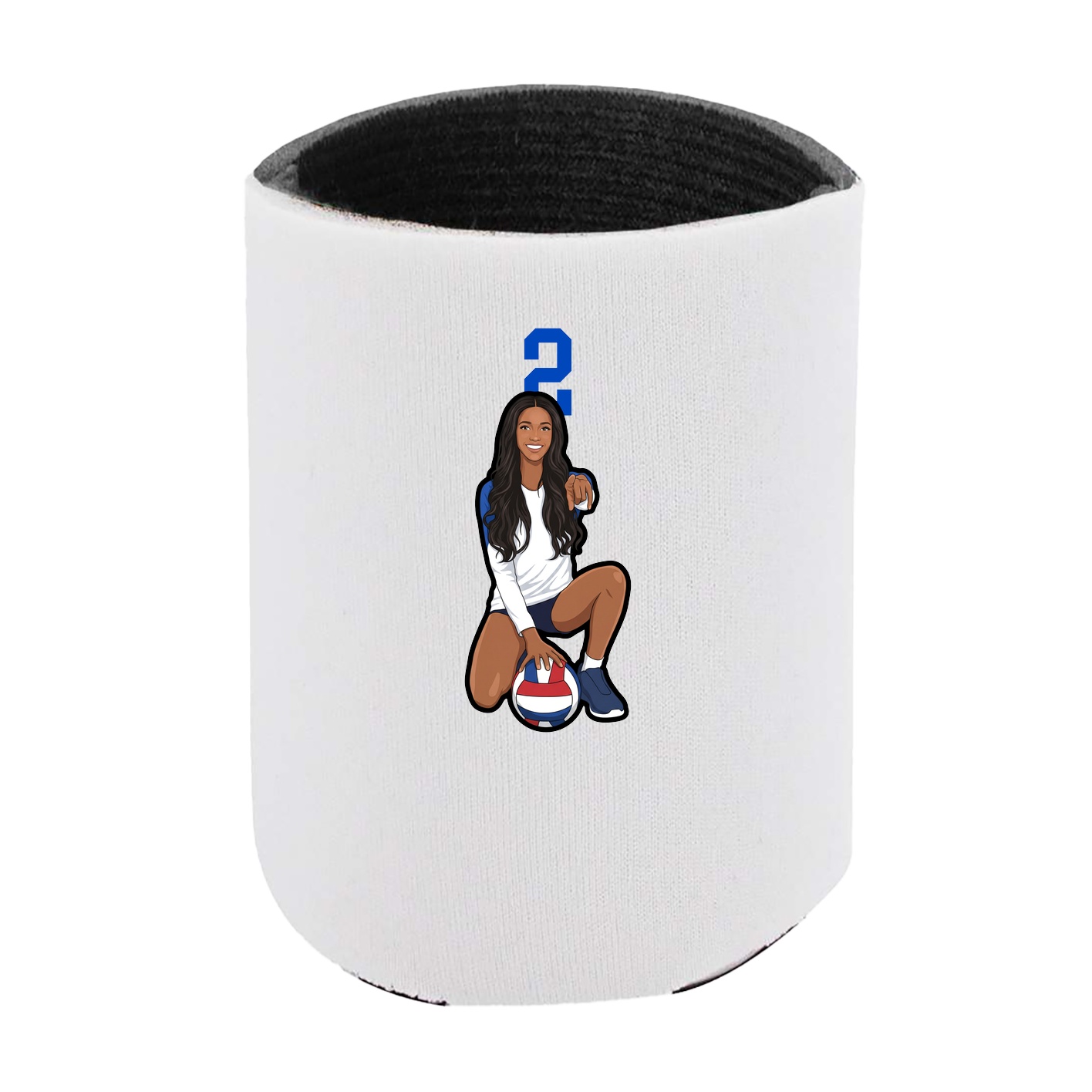 Can Holder — Number Top in White