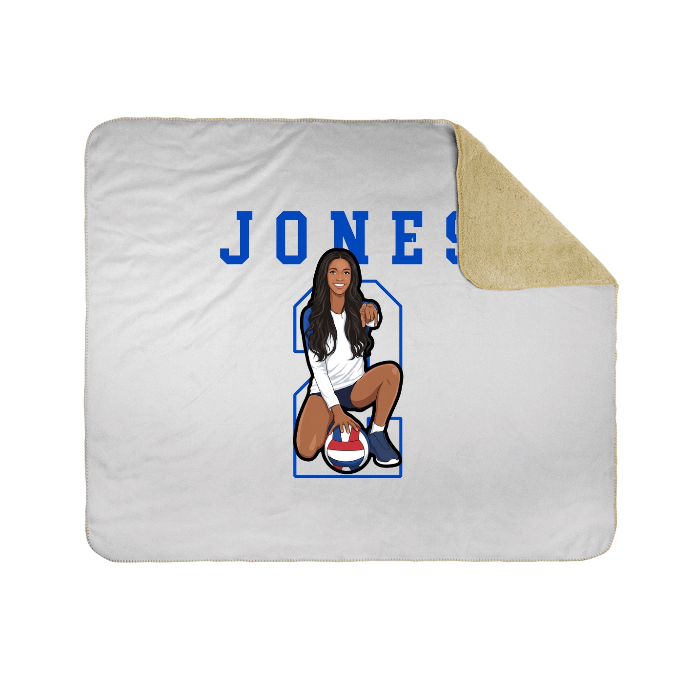 50x60 Sherpa Lined Throw Blanket