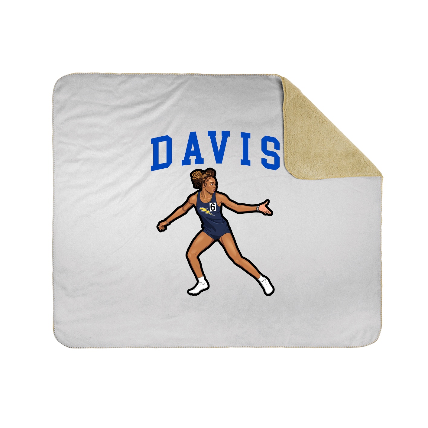 Throw Blanket — Shirsey in White