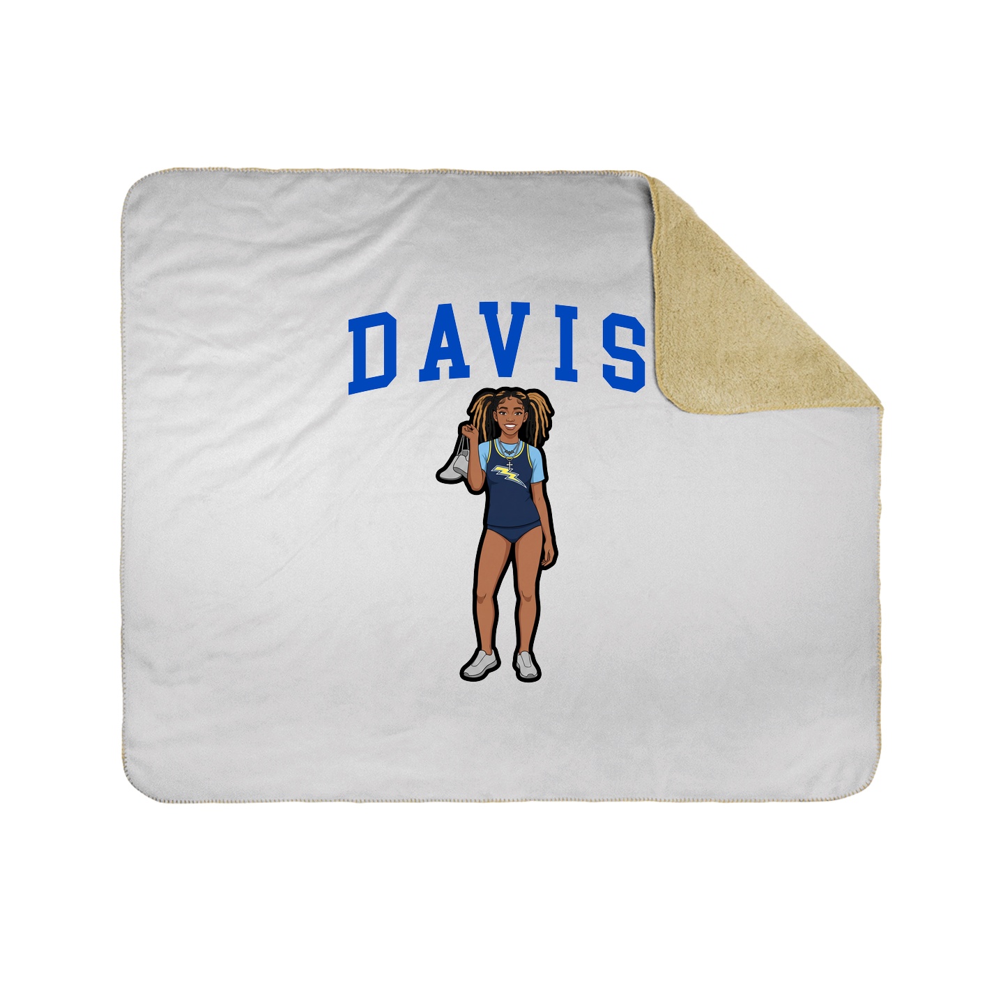 Throw Blanket — Shirsey in White