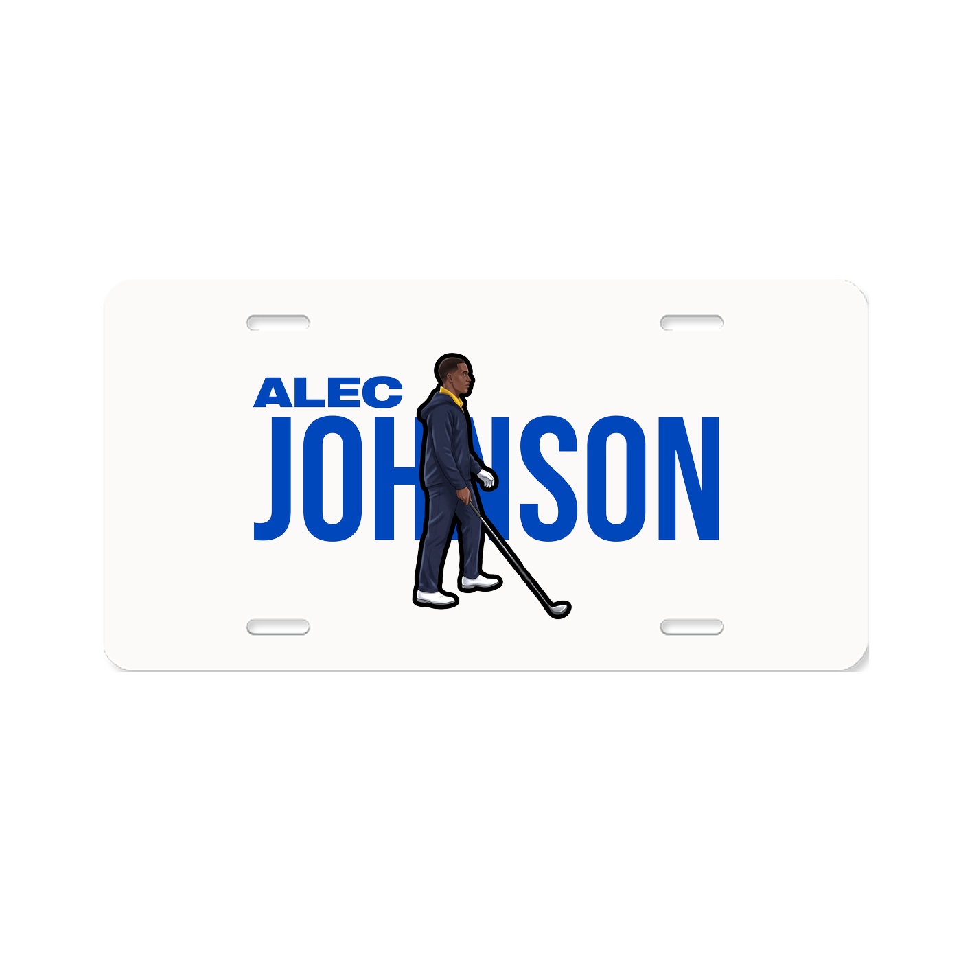 License Plate — Player Name in Classic