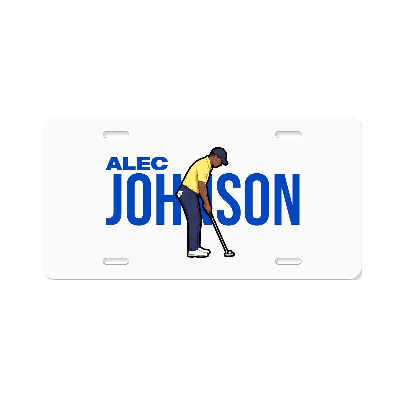 License Plate — Player Name in Classic