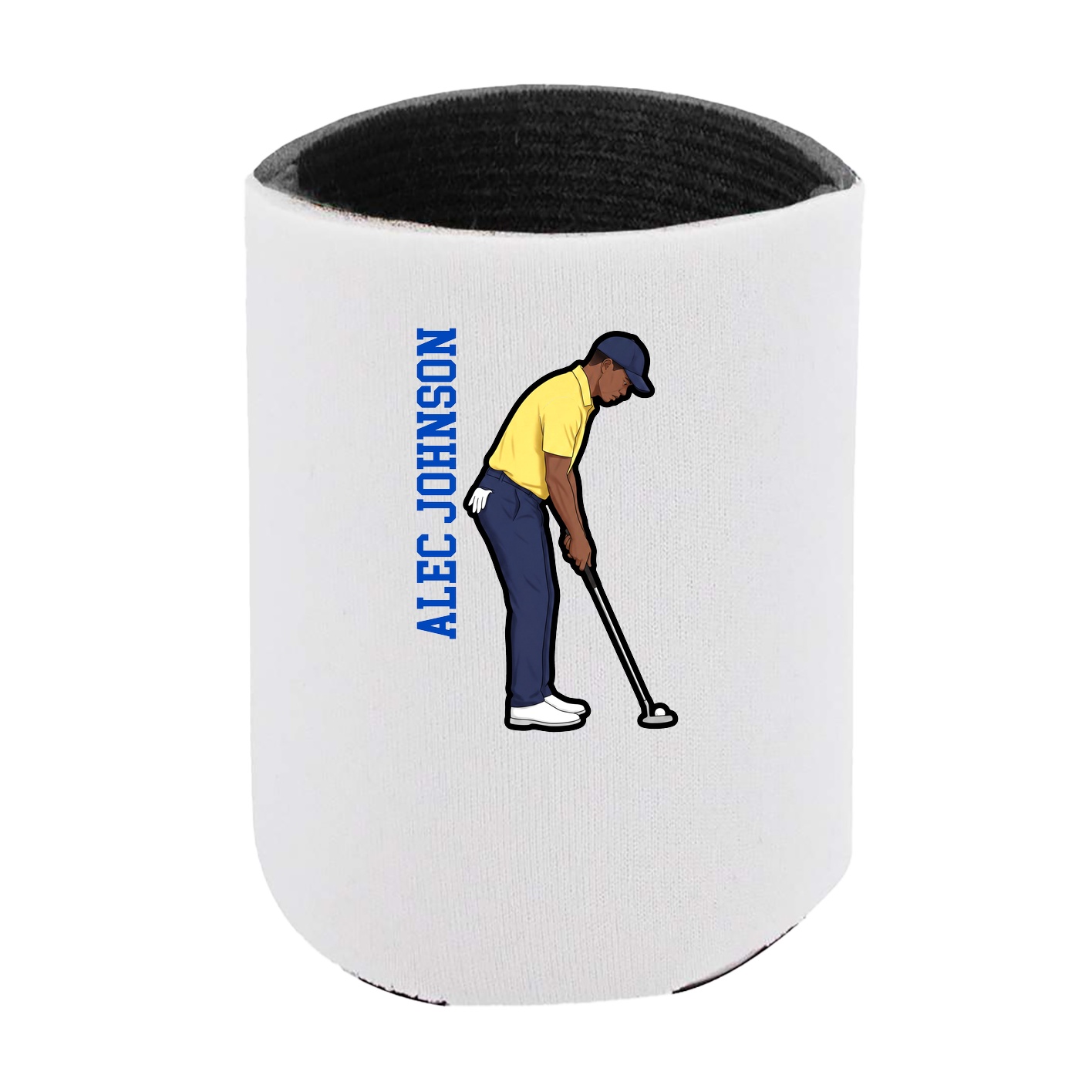 Can Holder — Name Vertical in White