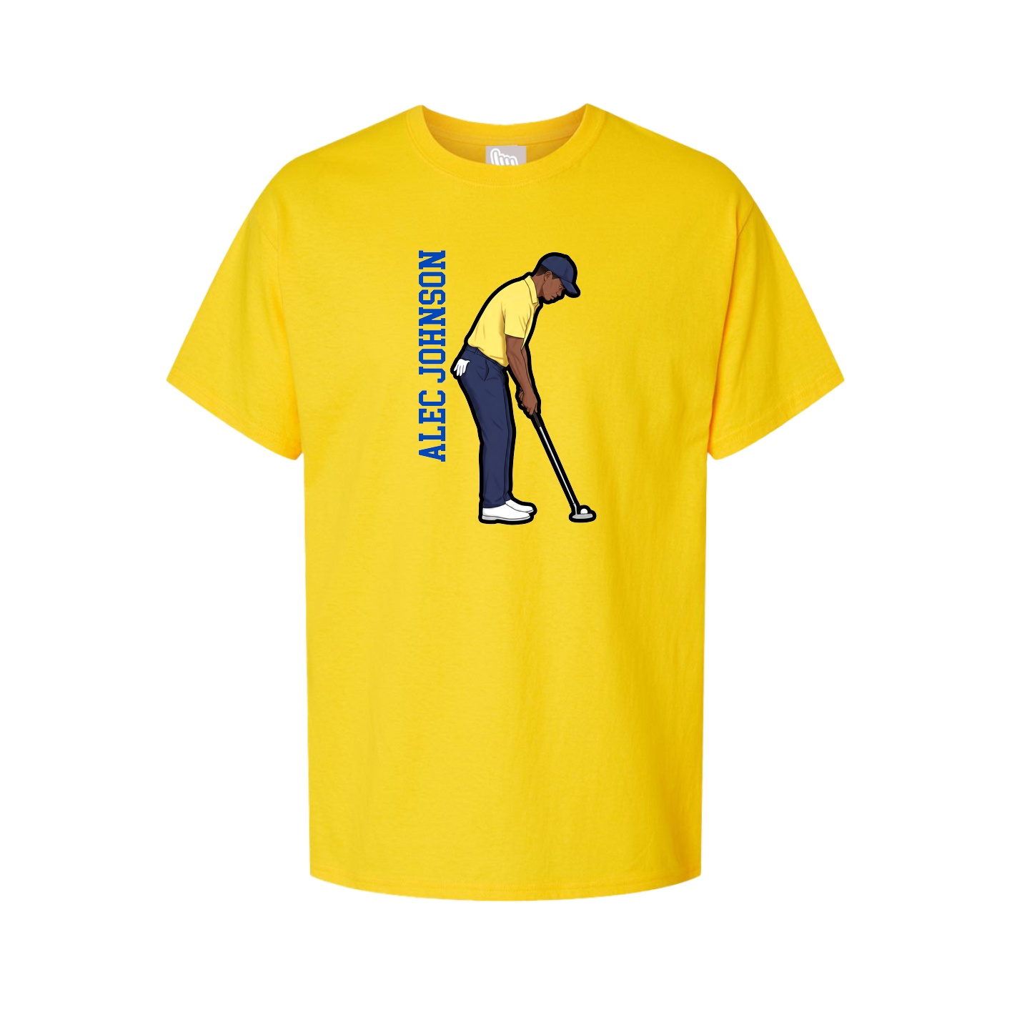 Tee — Name Vertical in Gold