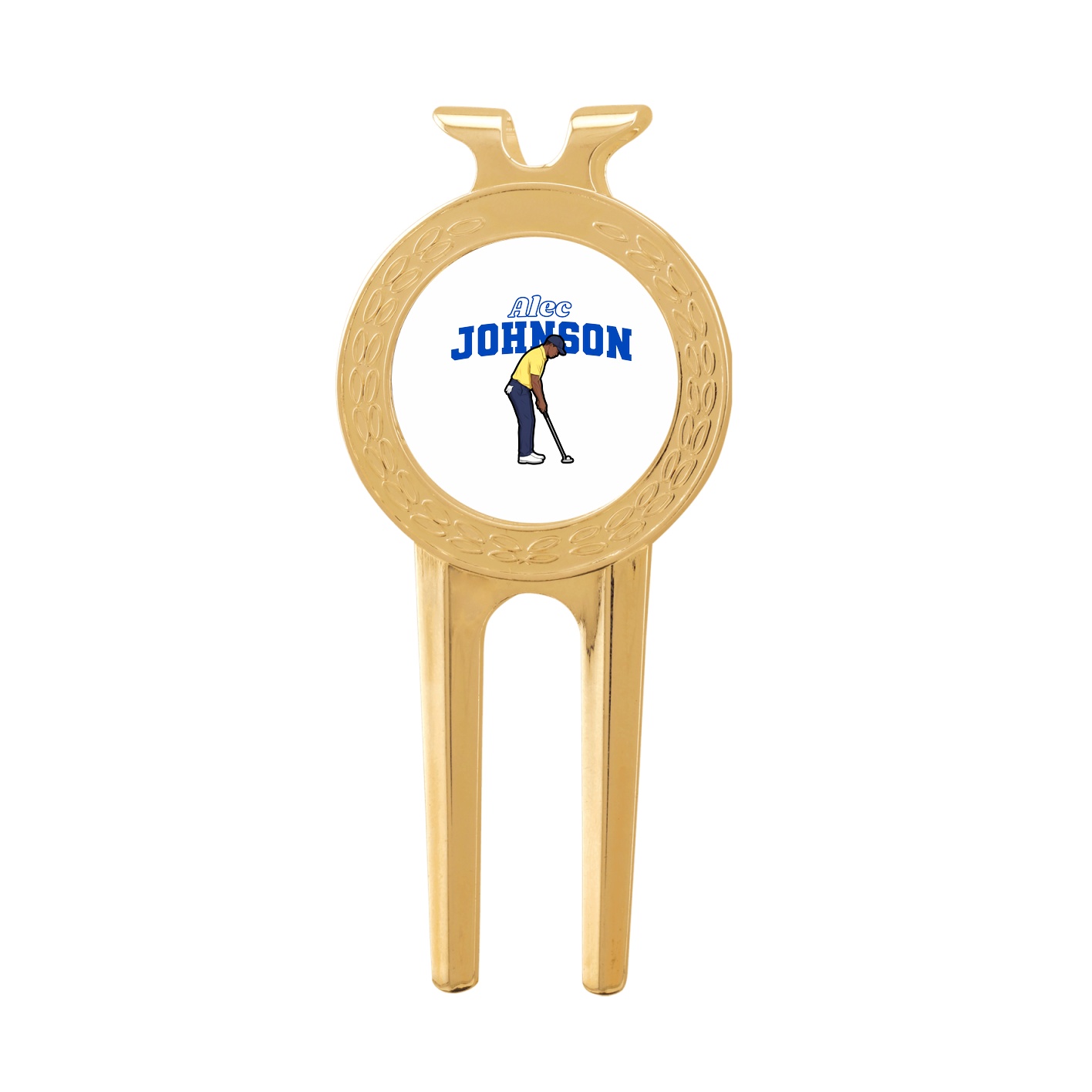 Divot Tool with Ball Marker — Name Arch in Classic