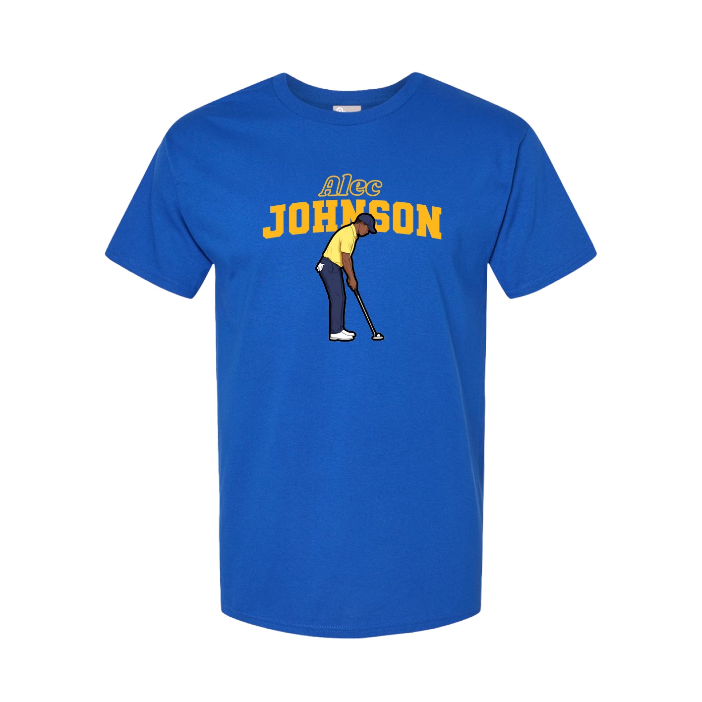 Youth Tee — Name Arch in Royal