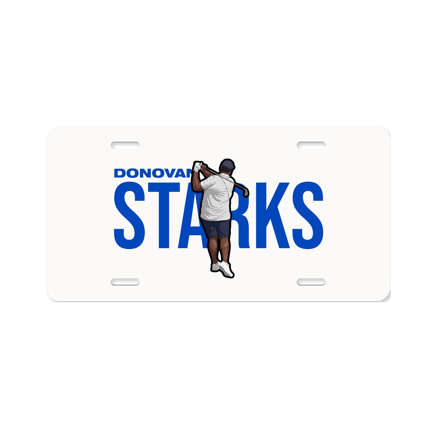 License Plate — Player Name in Classic