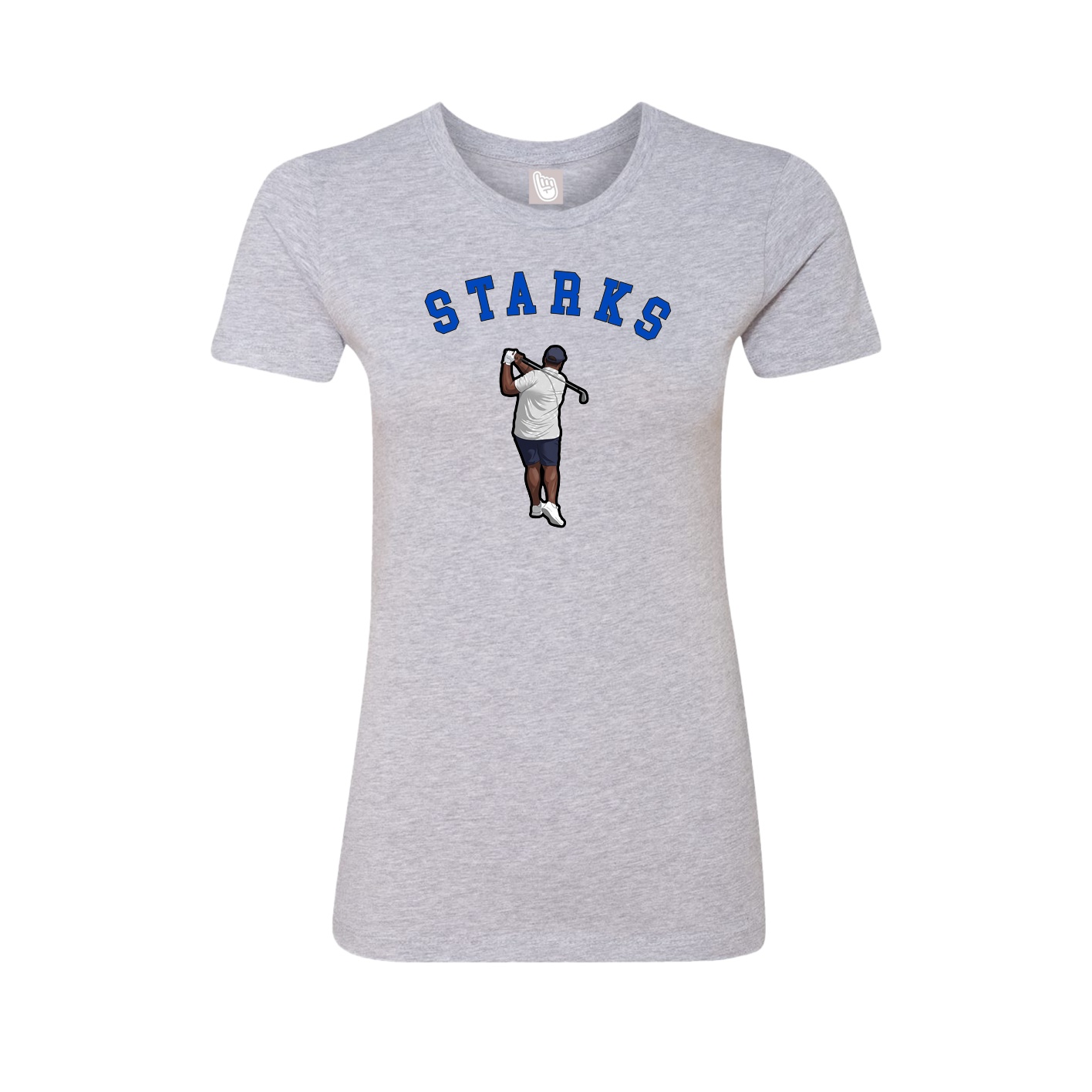 Fitted Women's Tee — Shirsey Arch in Grey