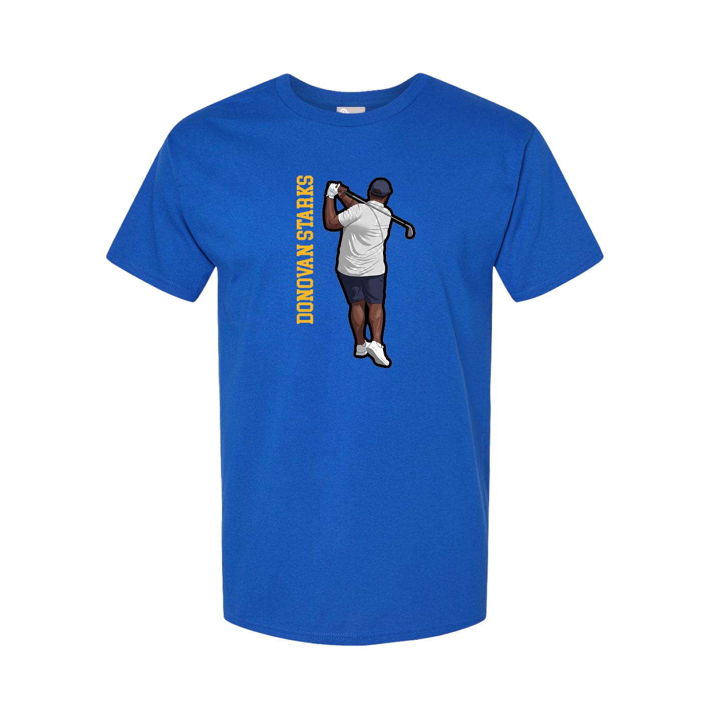 Youth Tee — Name Vertical in Royal