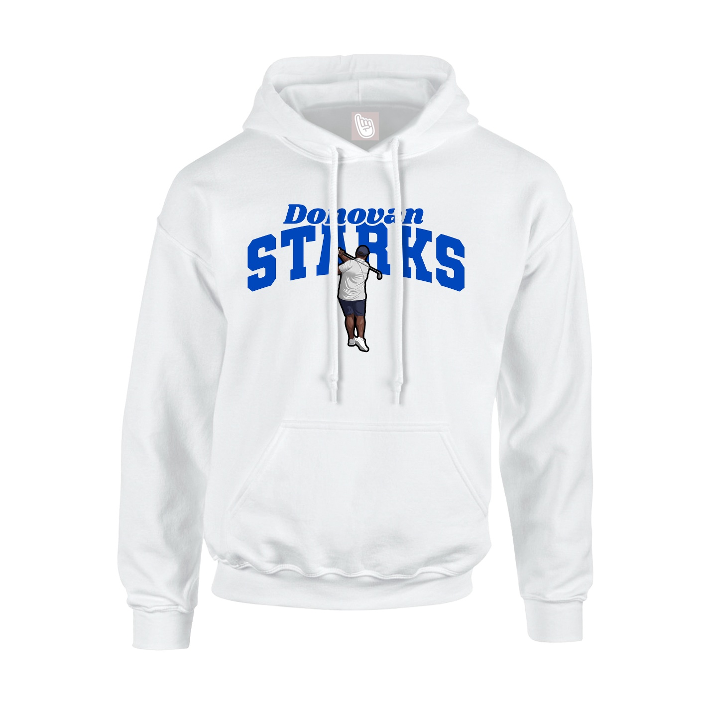 Youth Hoodie — Signature Arch in White