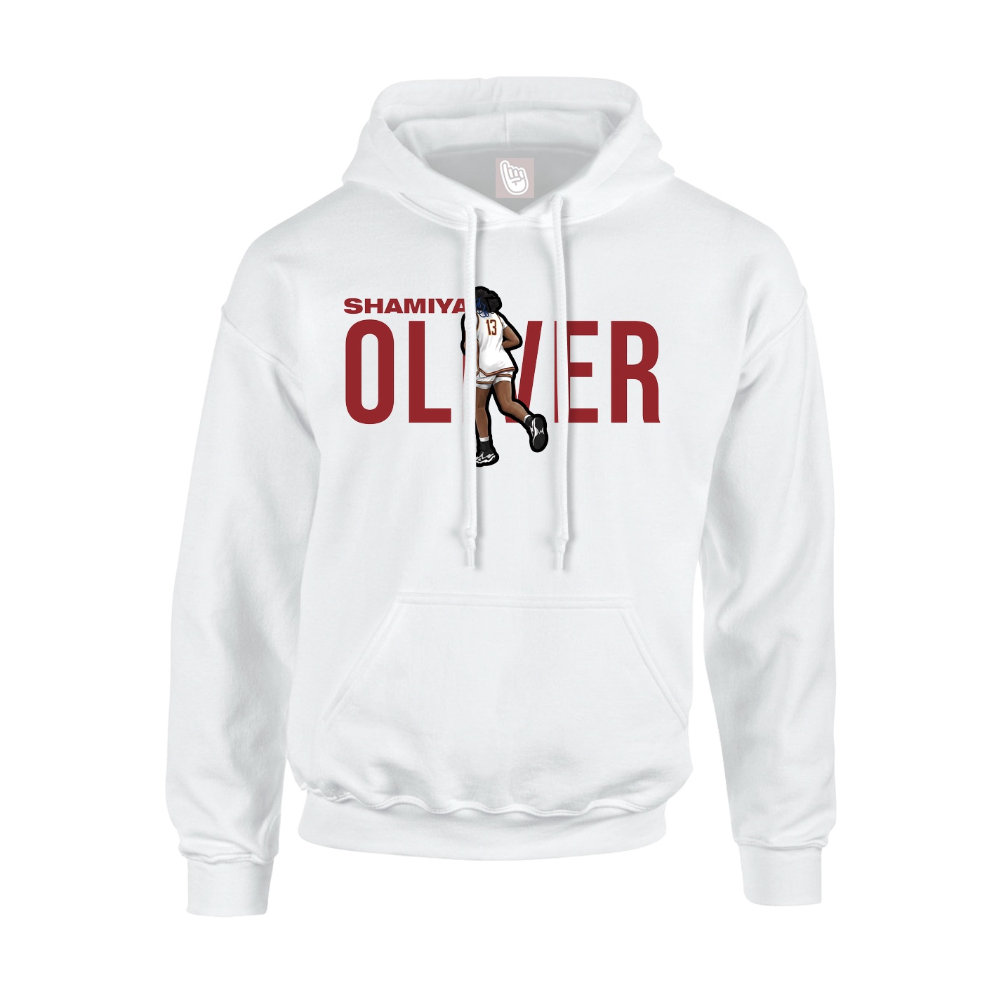 Youth Hoodie — Player Name in White