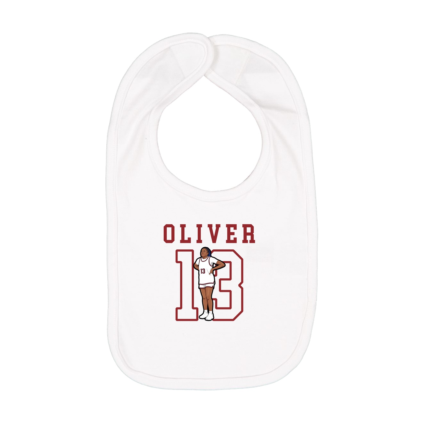 Infant Bib — Shirsey in White