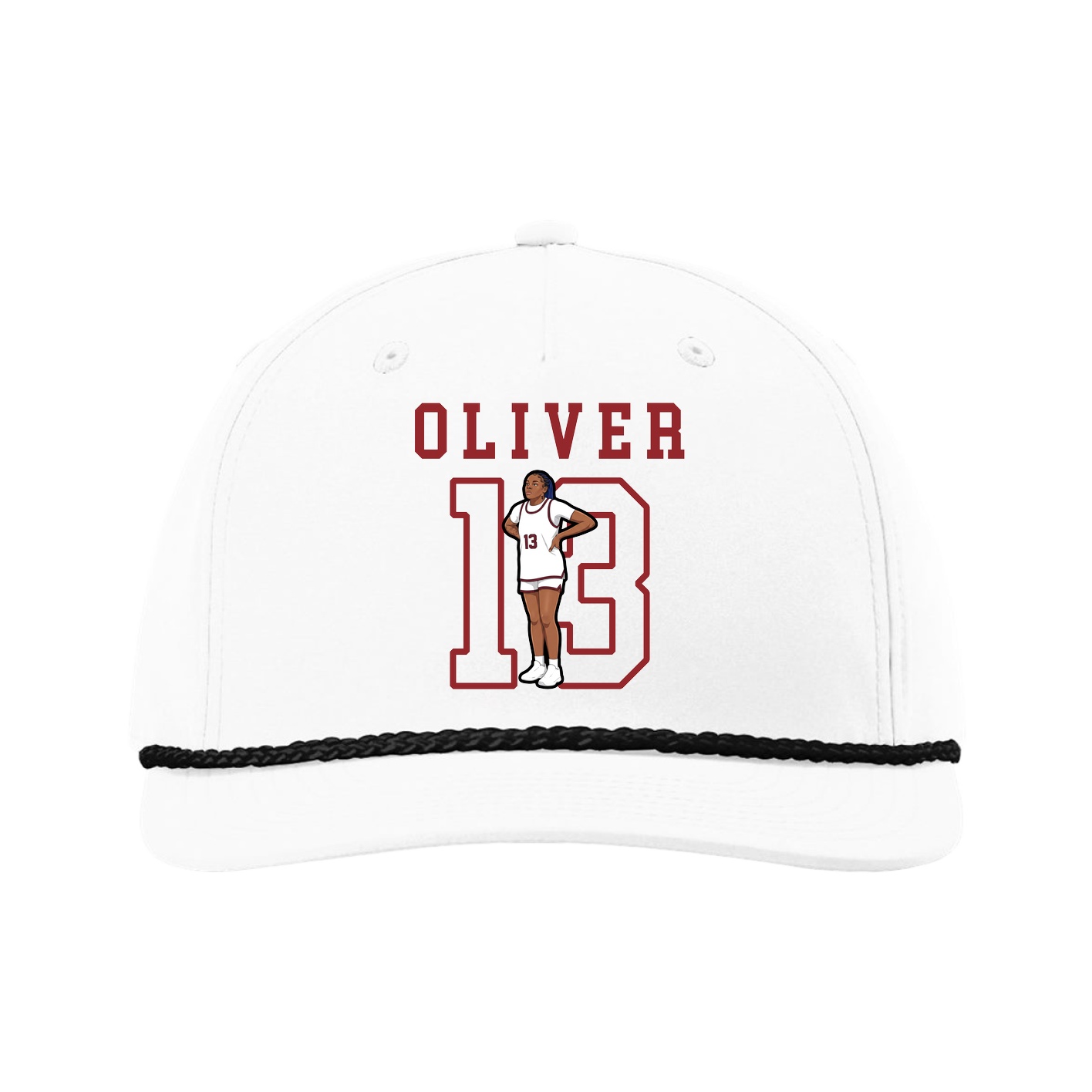 Five-Panel Classic Rope Cap — Shirsey in White