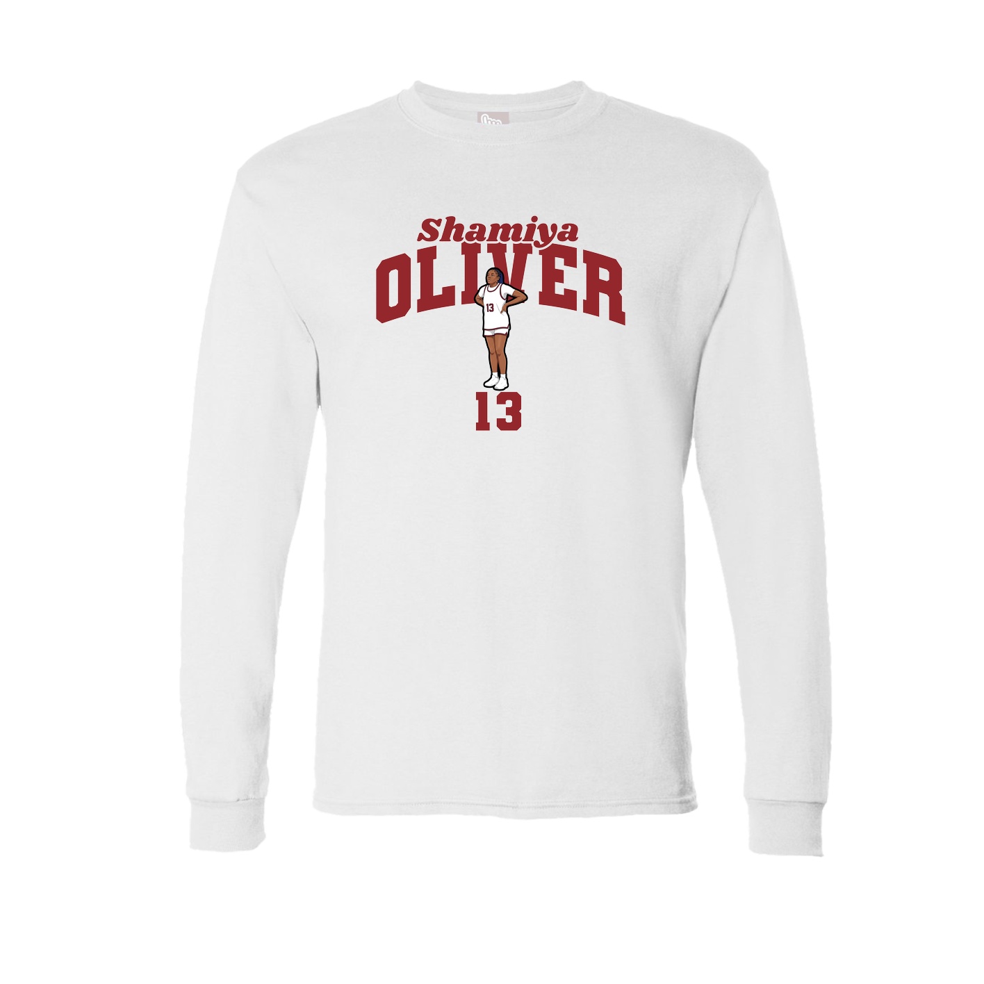 Long Sleeve Tee — Signature Arch in White