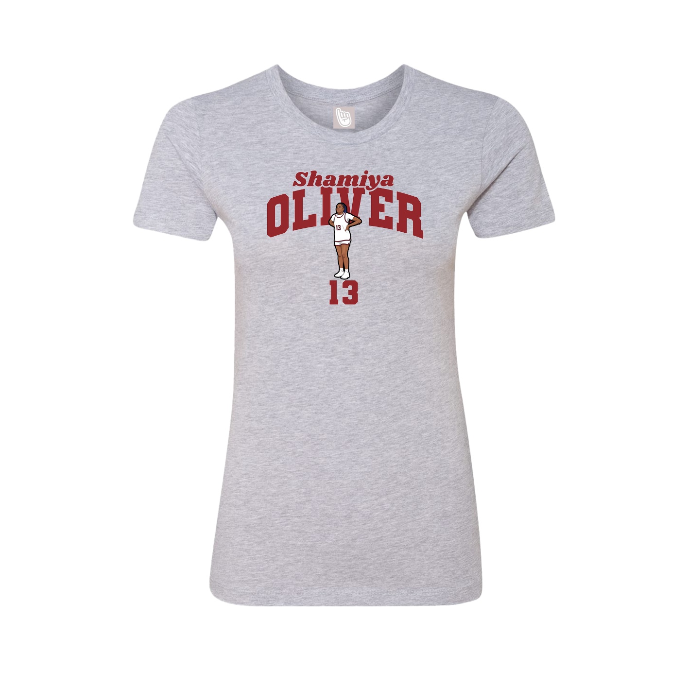 Womens Tee — Signature Arch in Grey