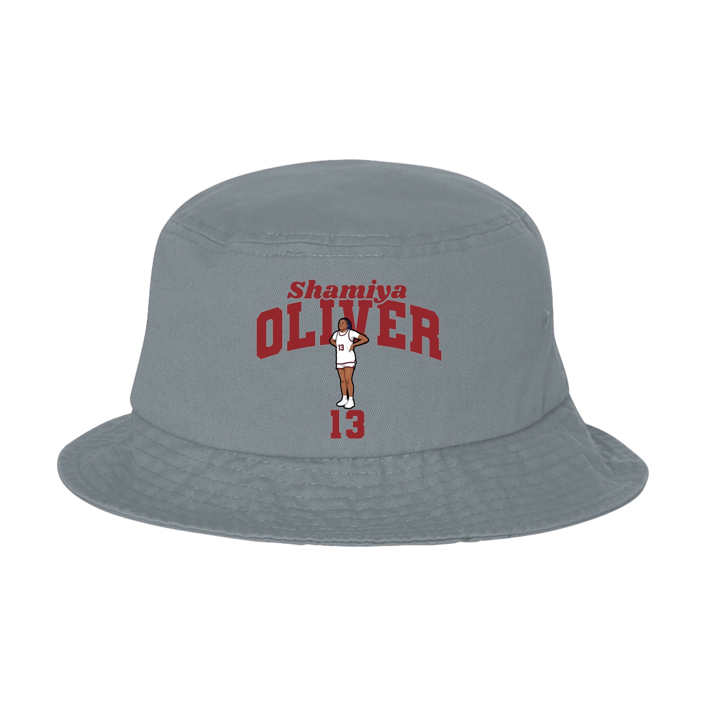 Bucket Cap — Signature Arch in Grey