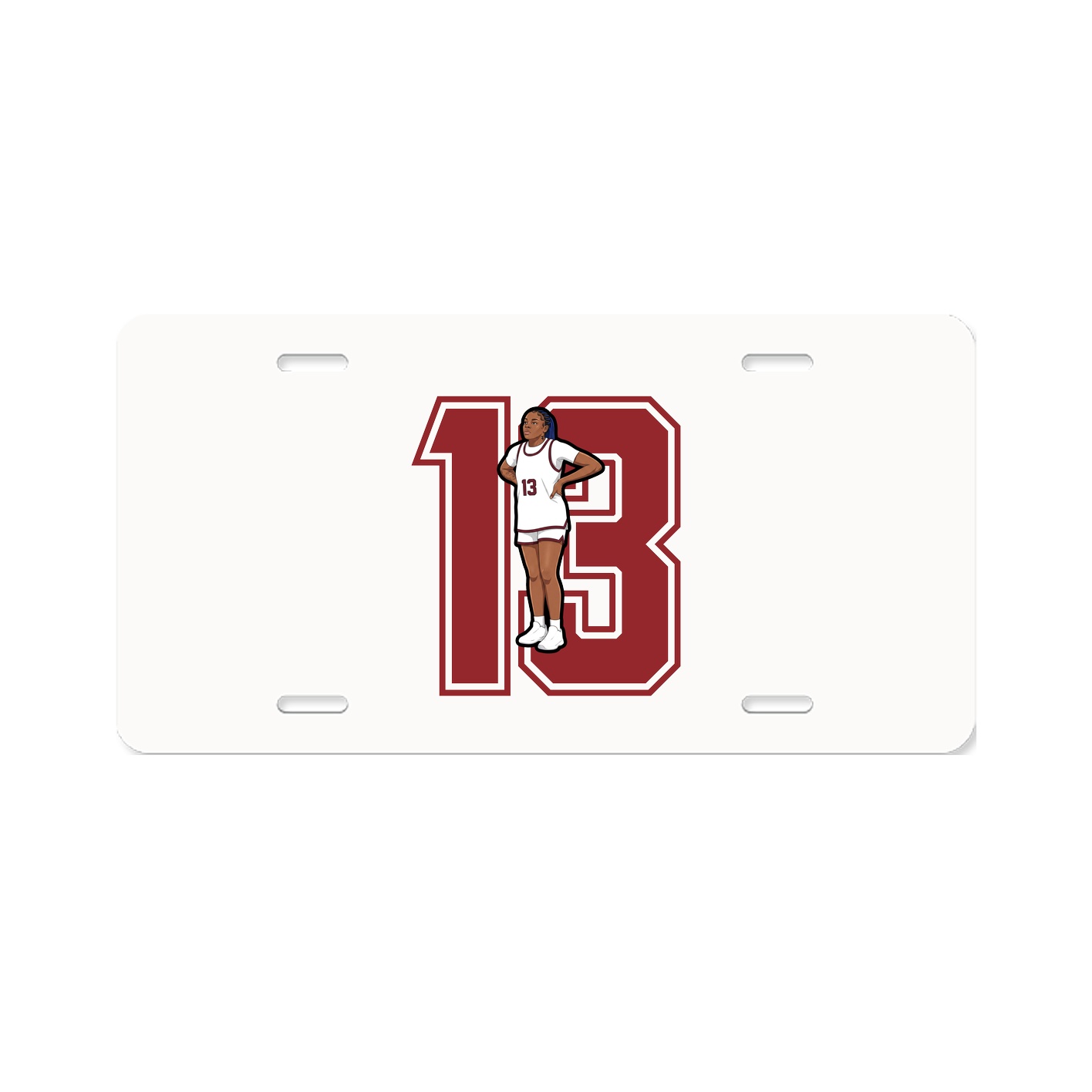 License Plate — Number in Classic