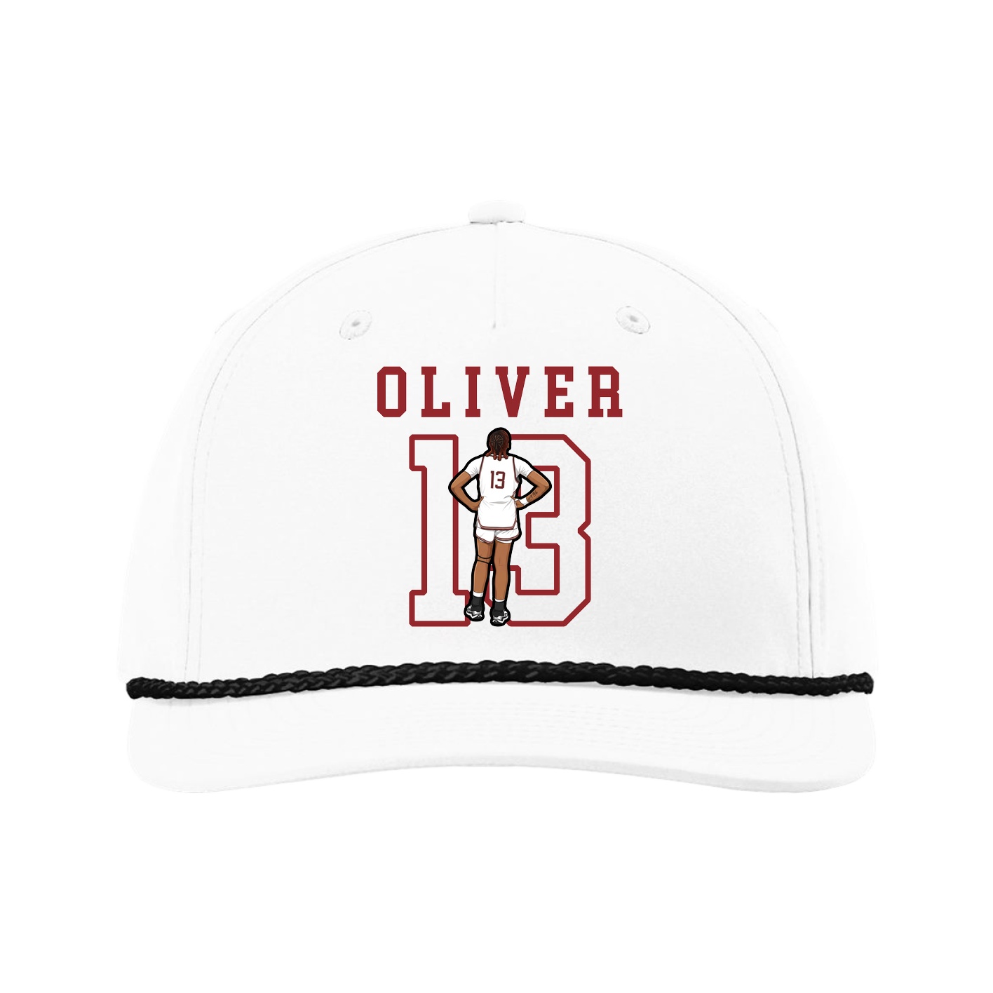 Five-Panel Classic Rope Cap — Shirsey in White