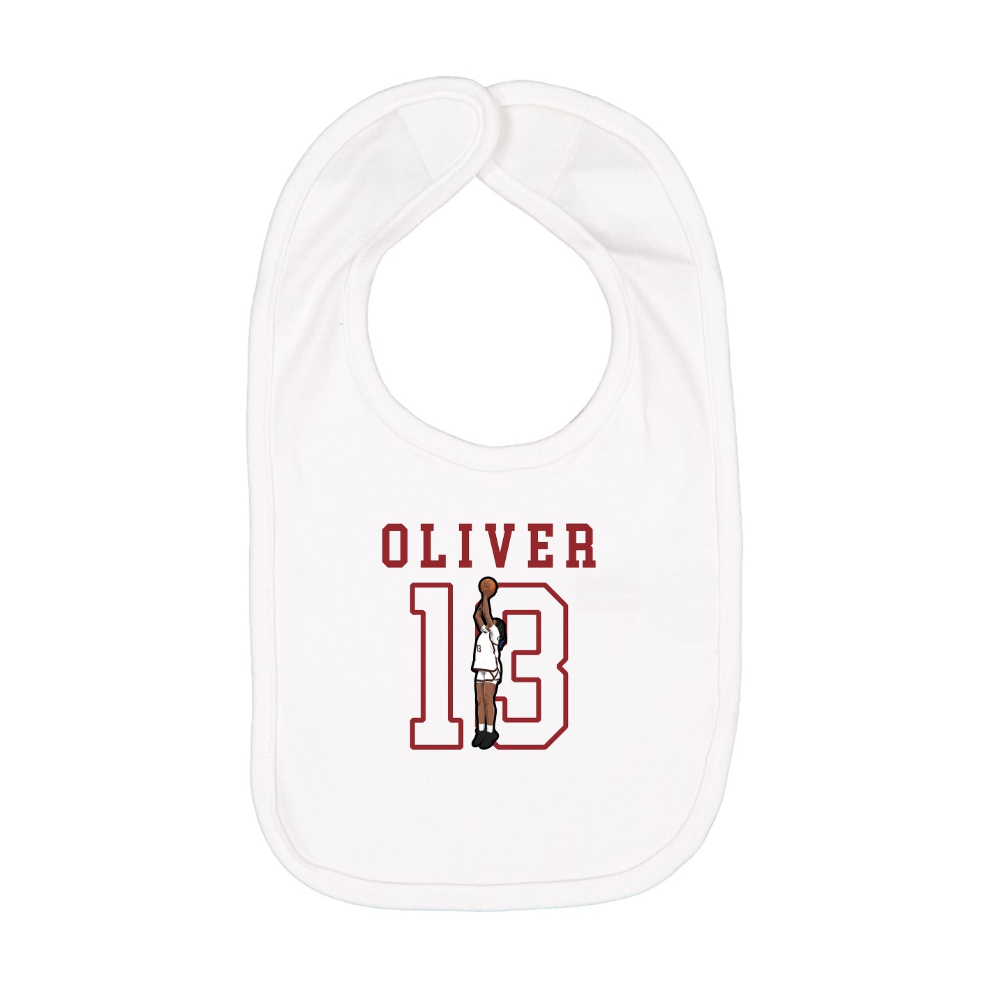 Infant Bib — Shirsey in White