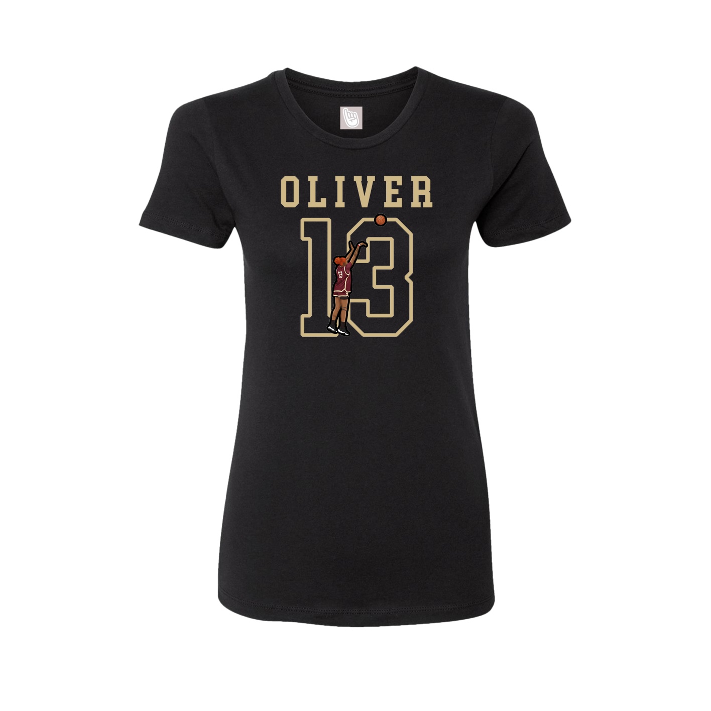 Fitted Women's Tee — Shirsey in Black