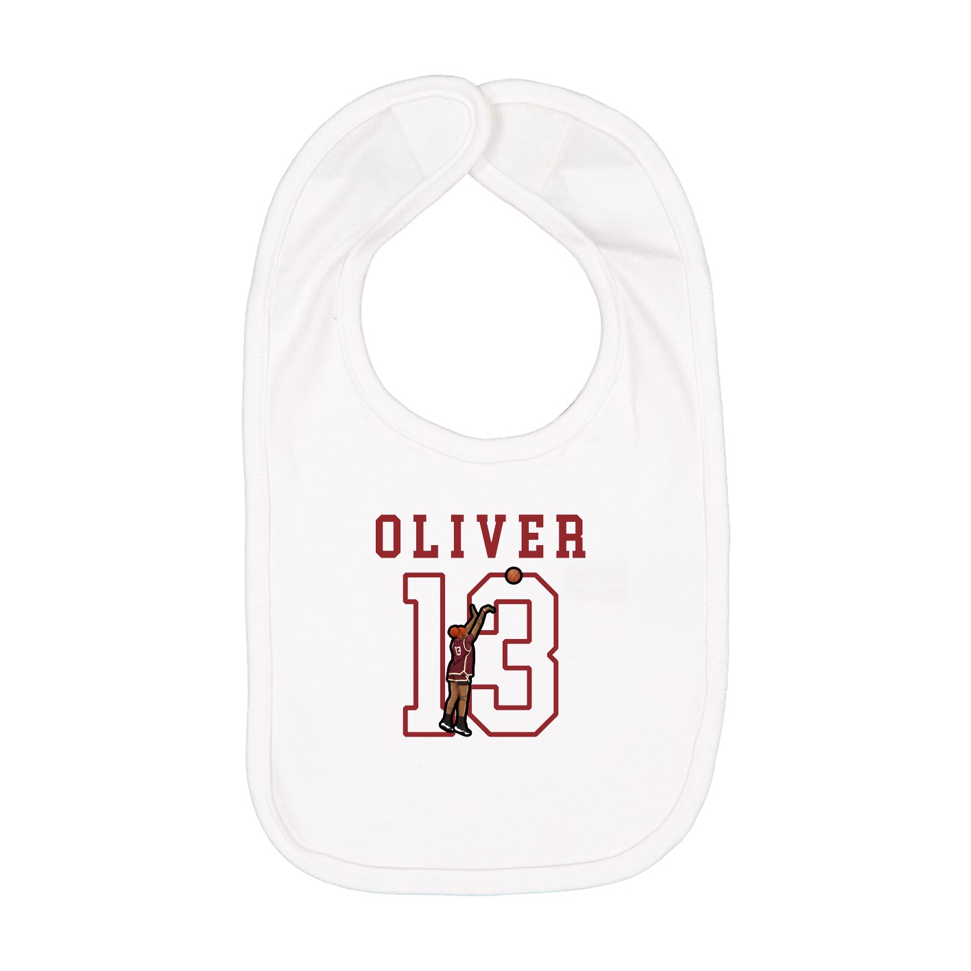 Infant Bib — Shirsey in White