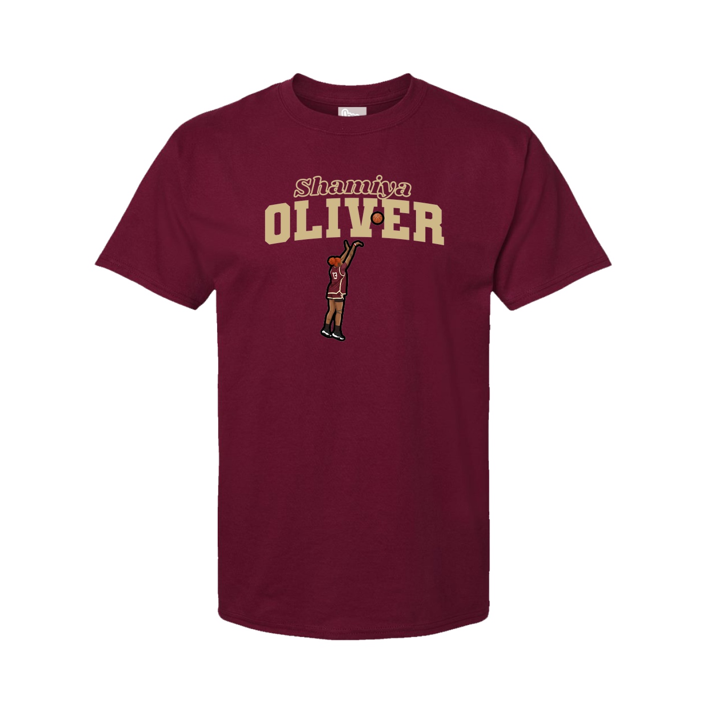 Youth Tee — Name Arch in Cardinal