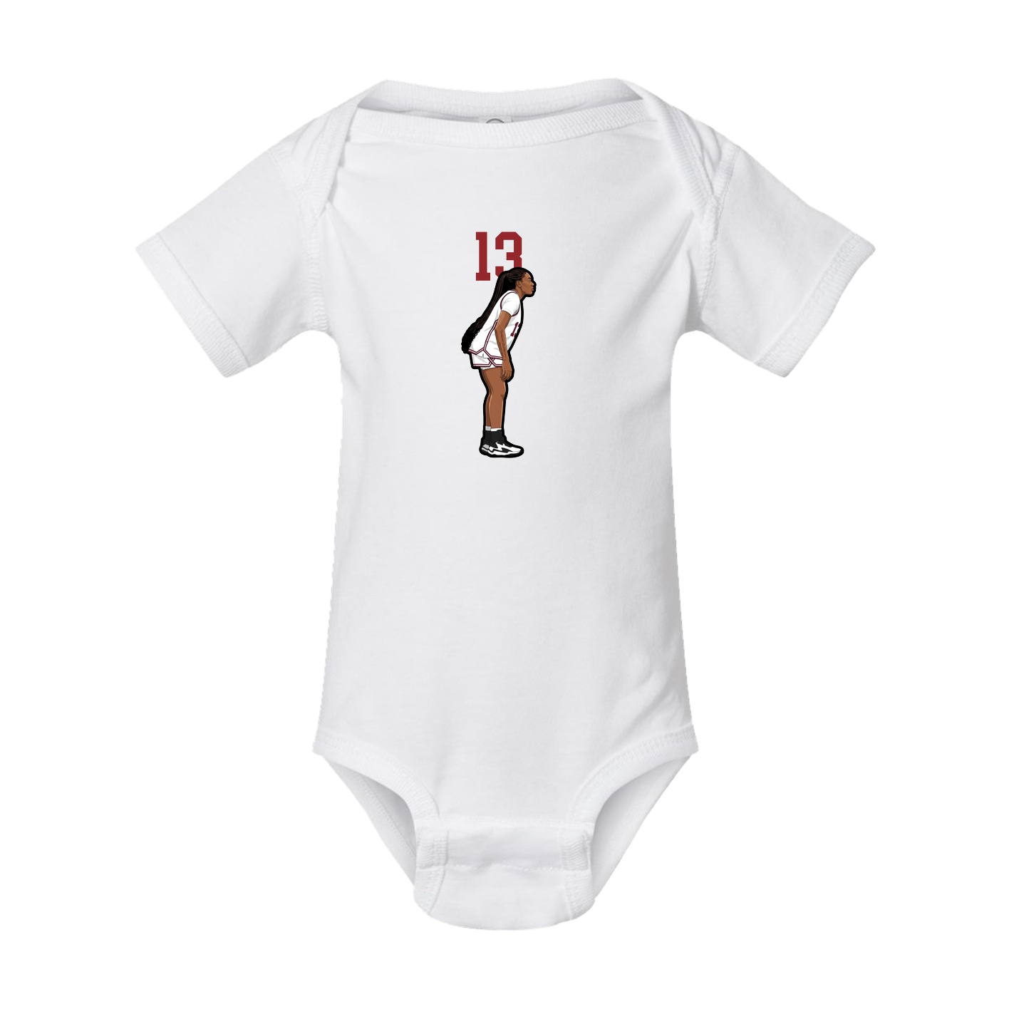 Baby Onesie — Number Top in White