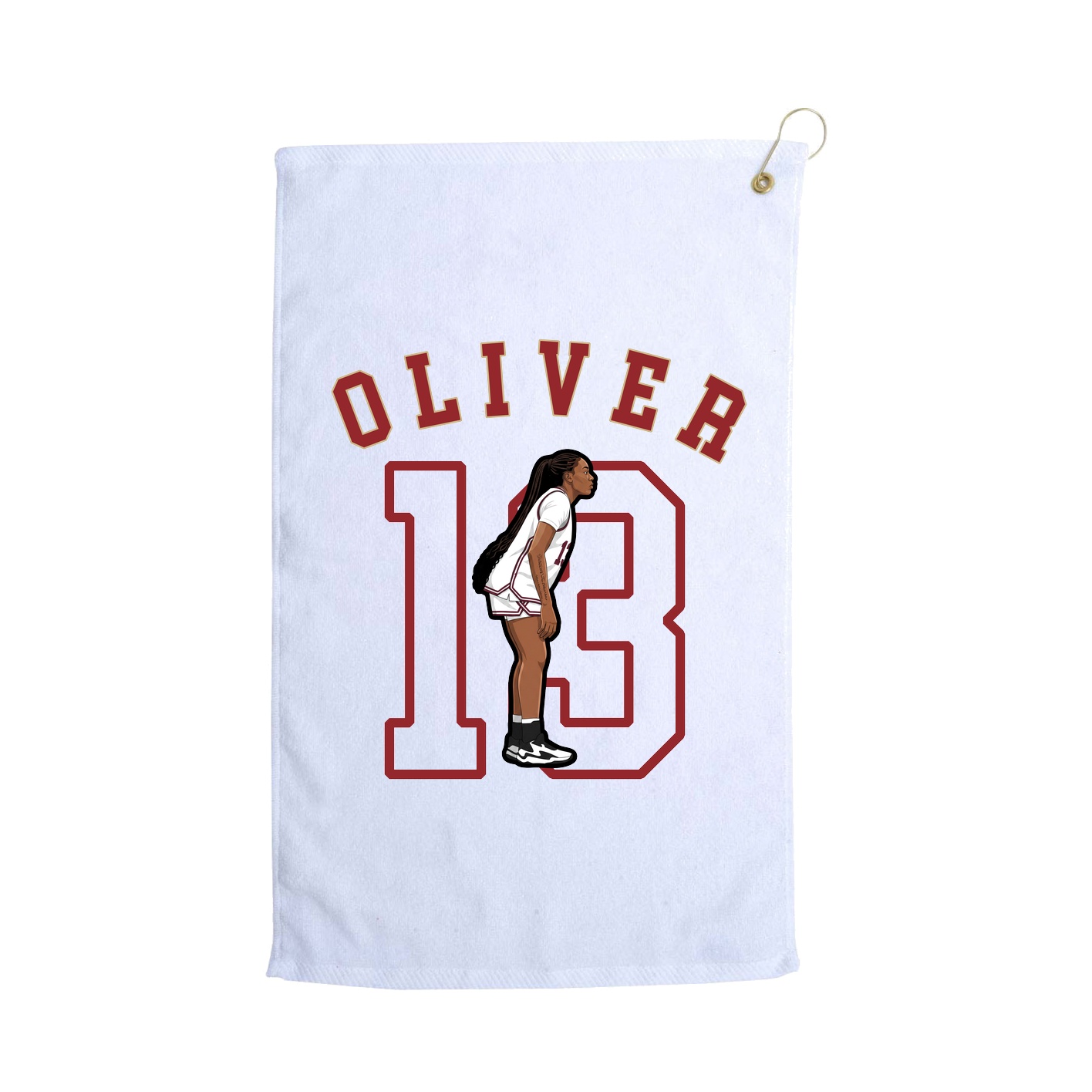 Golf Towel — Shirsey Arch in White