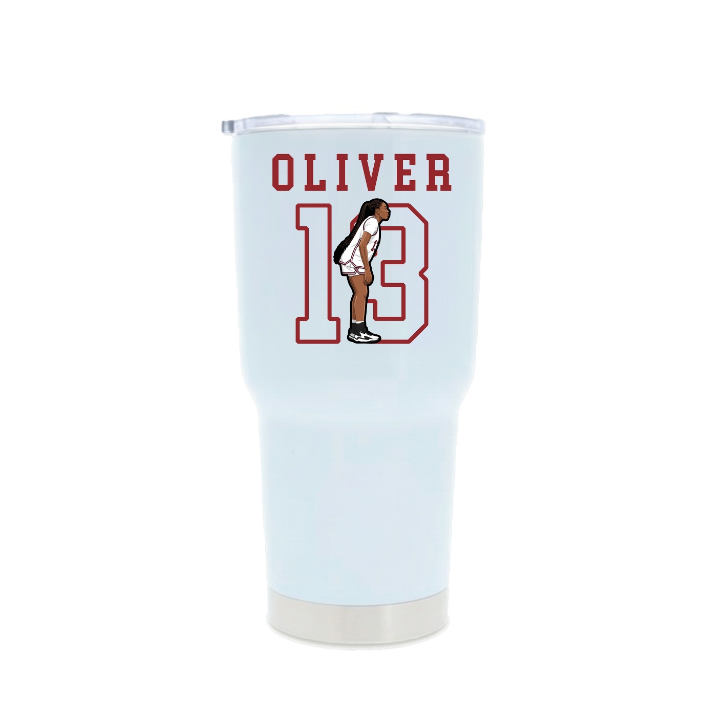 30oz Stainless Steel Tumbler — Shirsey in White