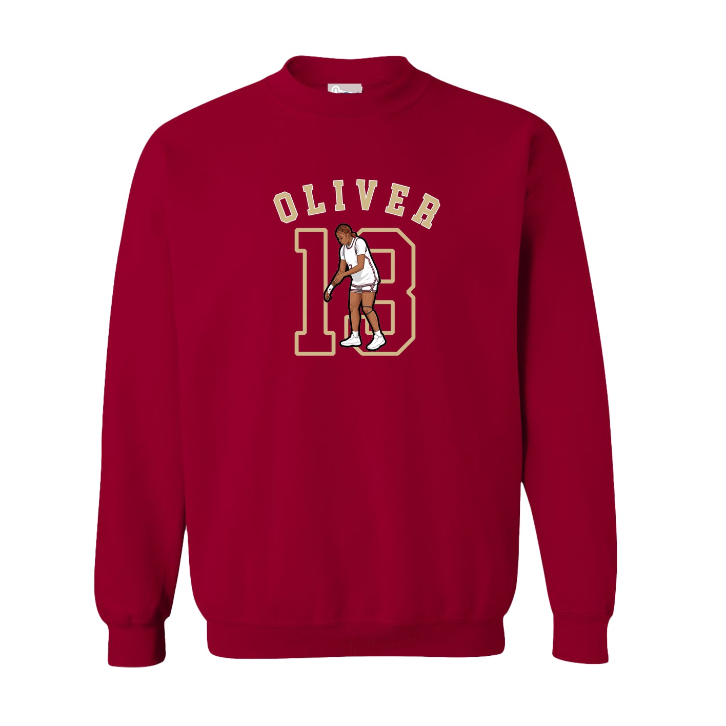 Fleece Crew — Shirsey Arch in Cardinal