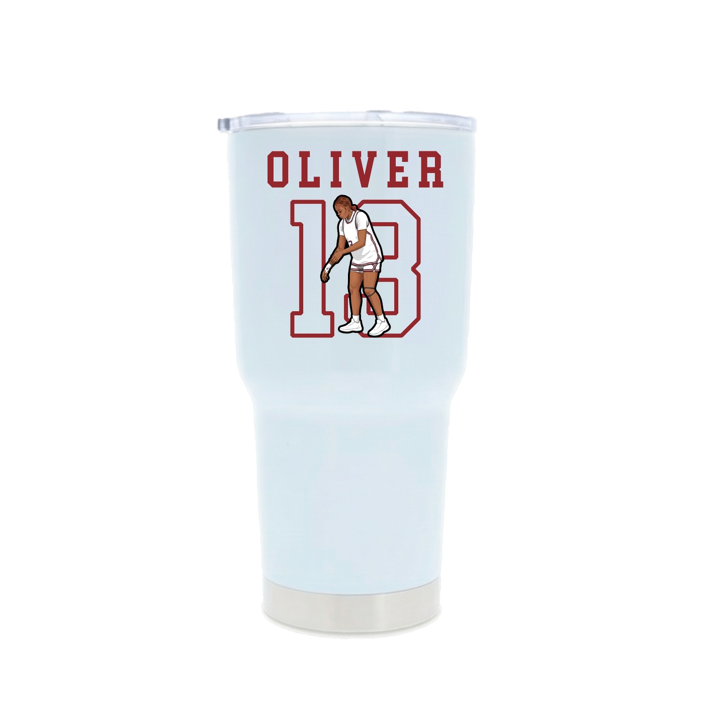 30oz Stainless Steel Tumbler — Shirsey in White