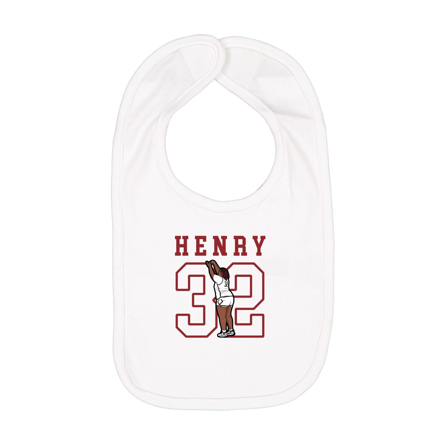 Infant Bib — Shirsey in White